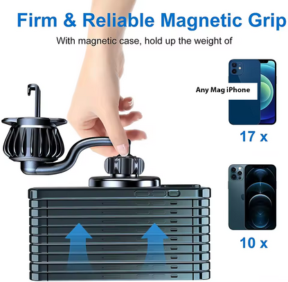 Magnetic Car Phone Mount — 360° MagSafe Compatible