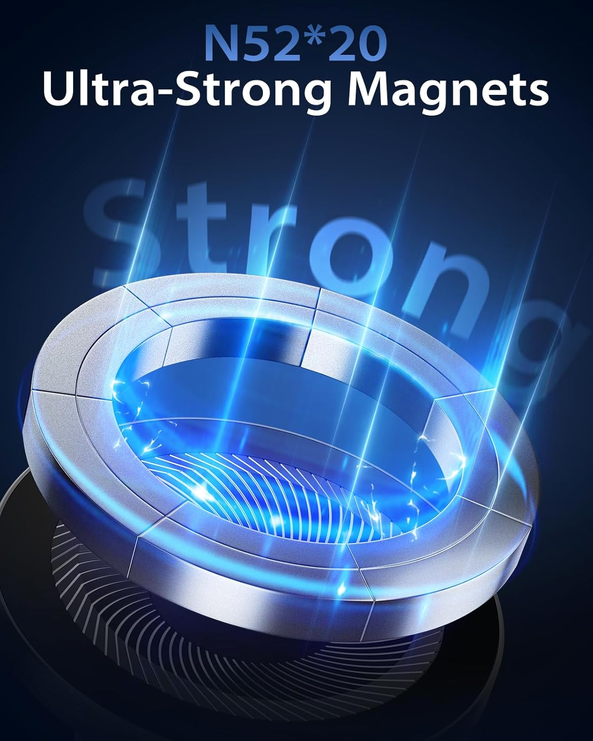 Magnetic Car Phone Mount — 360° MagSafe Compatible